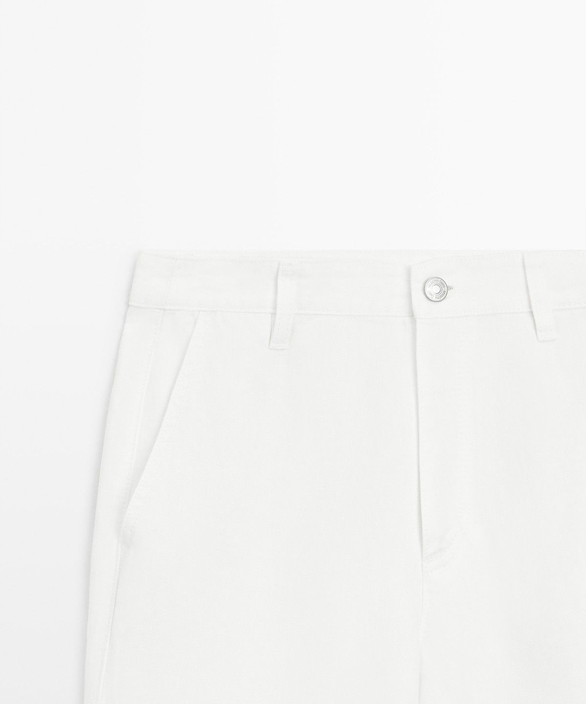마시모두띠(MASSIMO DUTTI) 100% 린넨 크롭 플레어 팬츠