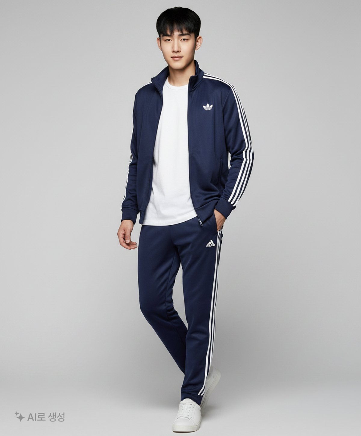 아디다스(ADIDAS) 3S 트랙수트 세트  - 네이비 / GK9658 XXXL