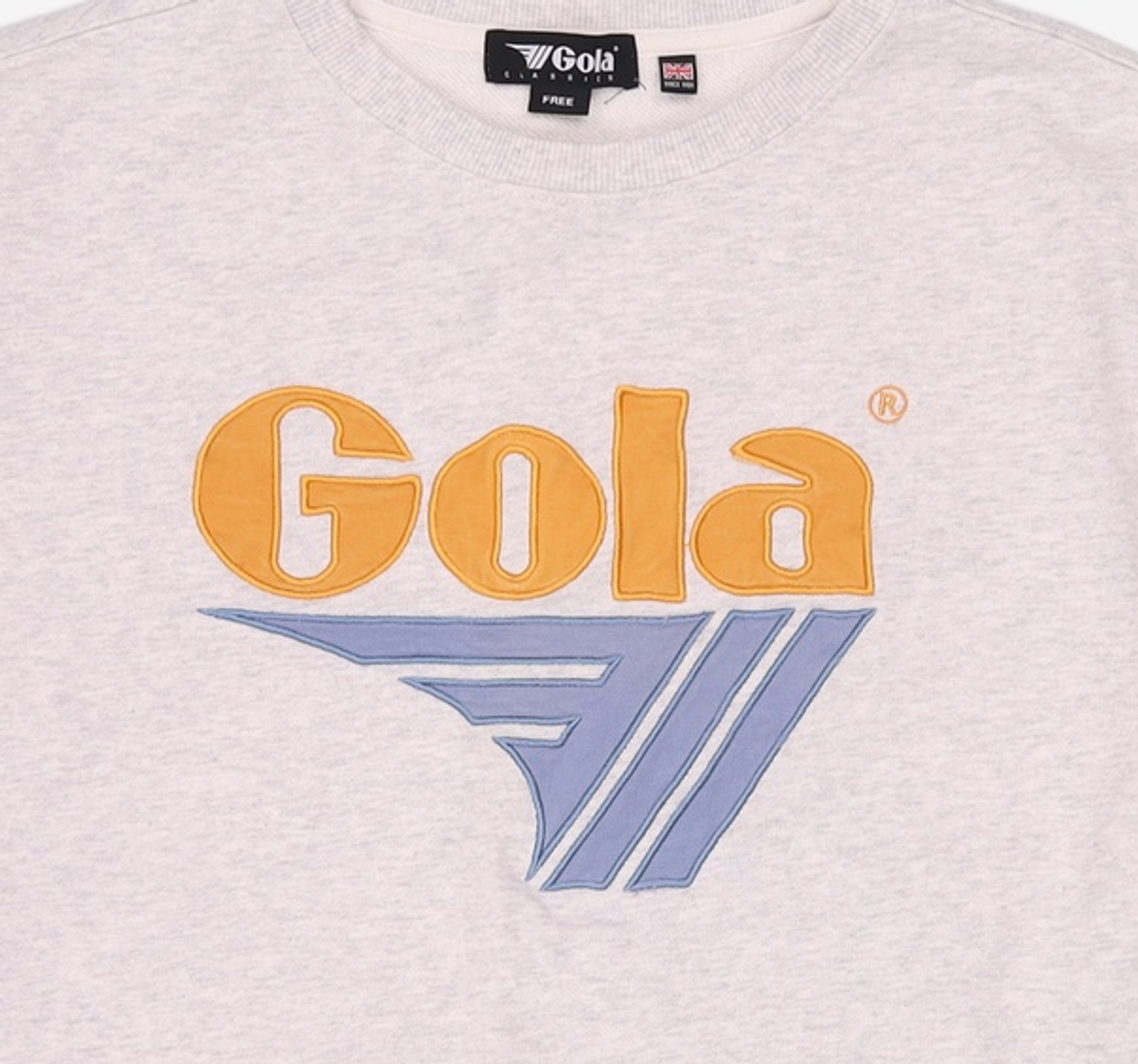 골라(GOLA) W 빅로고 크롭 스셔츠 W BIG LOGO CROPPED SWEATSHIRT FREE