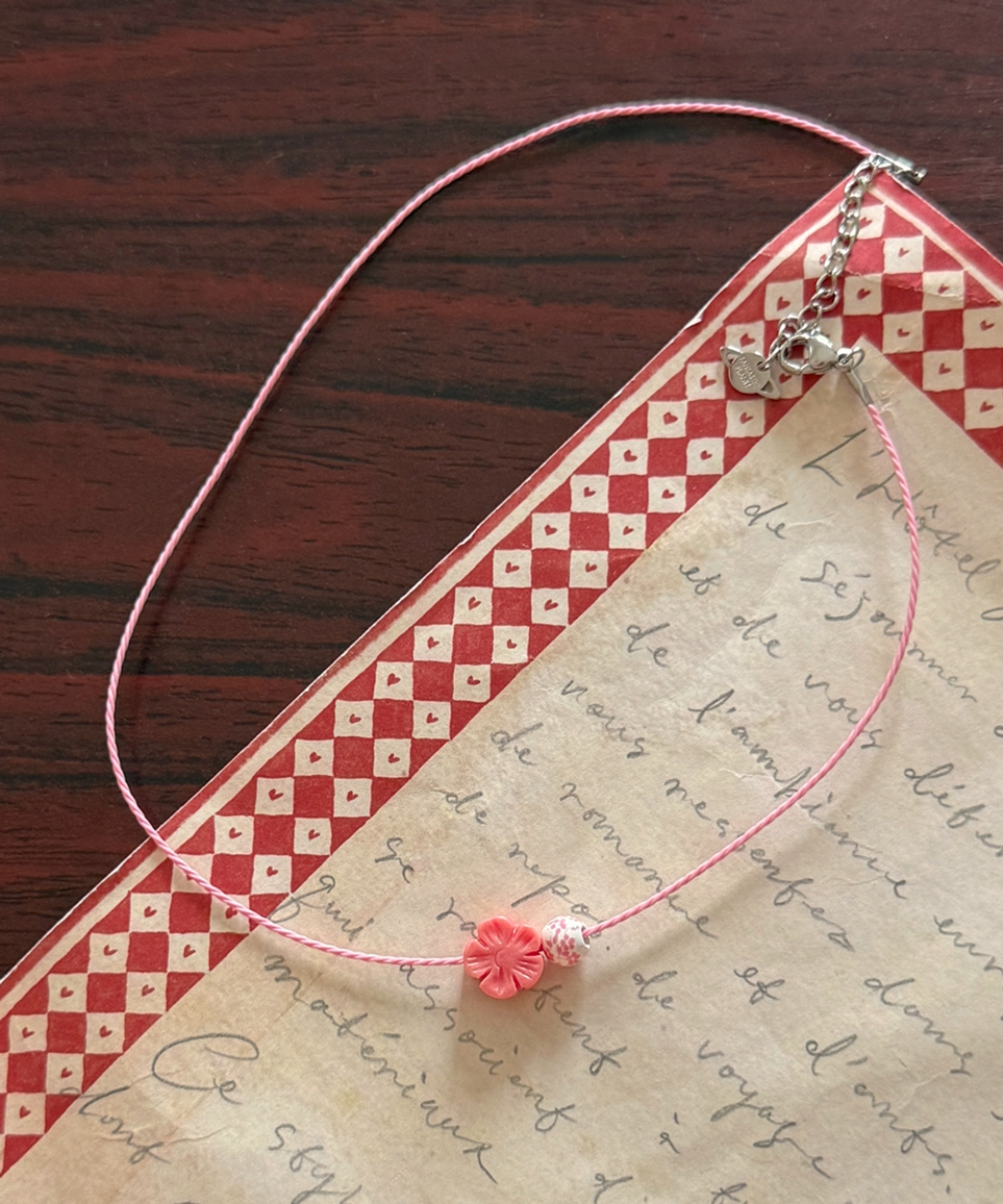 판타스틱 플래닛(FANTASTIC PLANET) cherry blossom string necklace