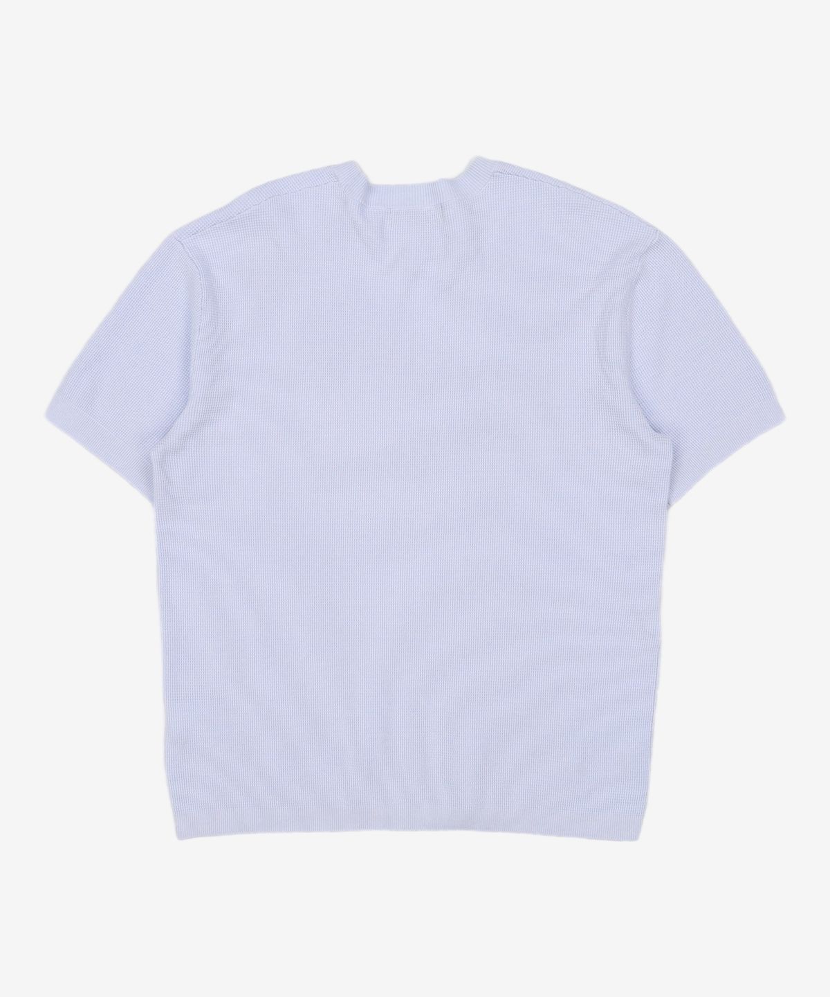 가먼트레이블(GARMENT LABLE) Shory Sleeve Waffle Knit - Sky Blue S