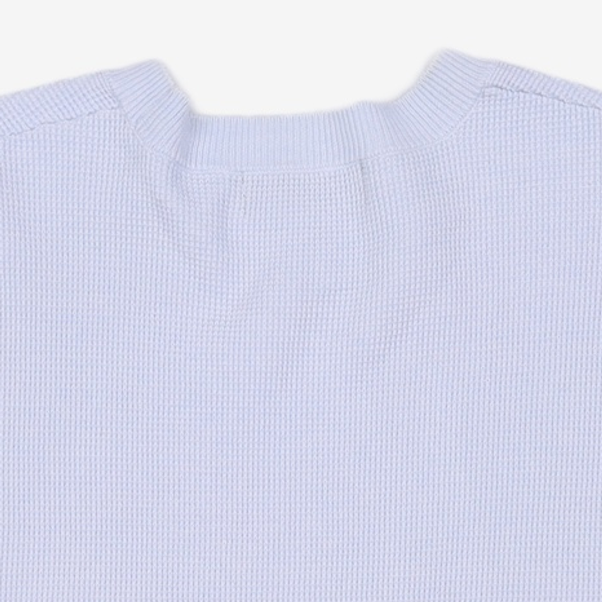 가먼트레이블(GARMENT LABLE) Shory Sleeve Waffle Knit - Sky Blue S