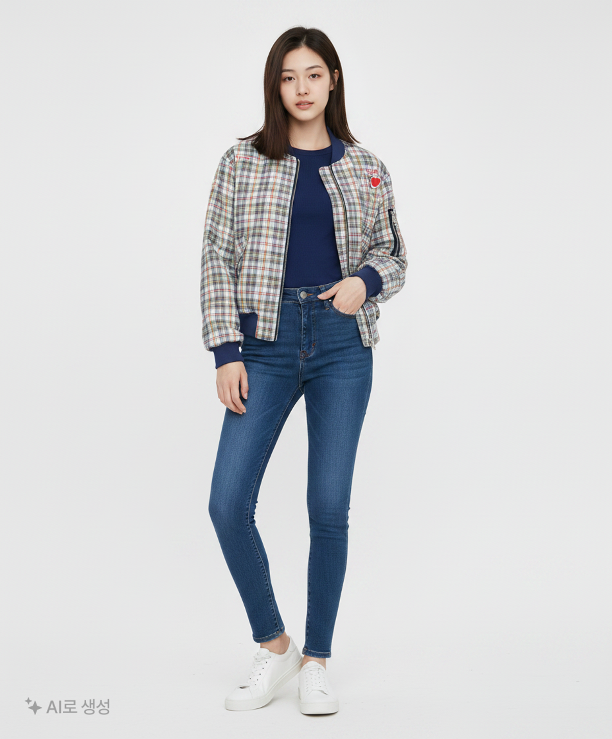 더뮤지엄비지터(THEMUSEUMVISITOR) 항공 점퍼/블루종/MA-1 L