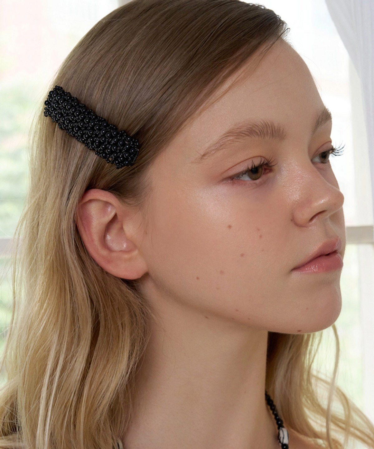 판타스틱 플래닛(FANTASTIC PLANET) pearl beads rectangle hair pin (2colors)