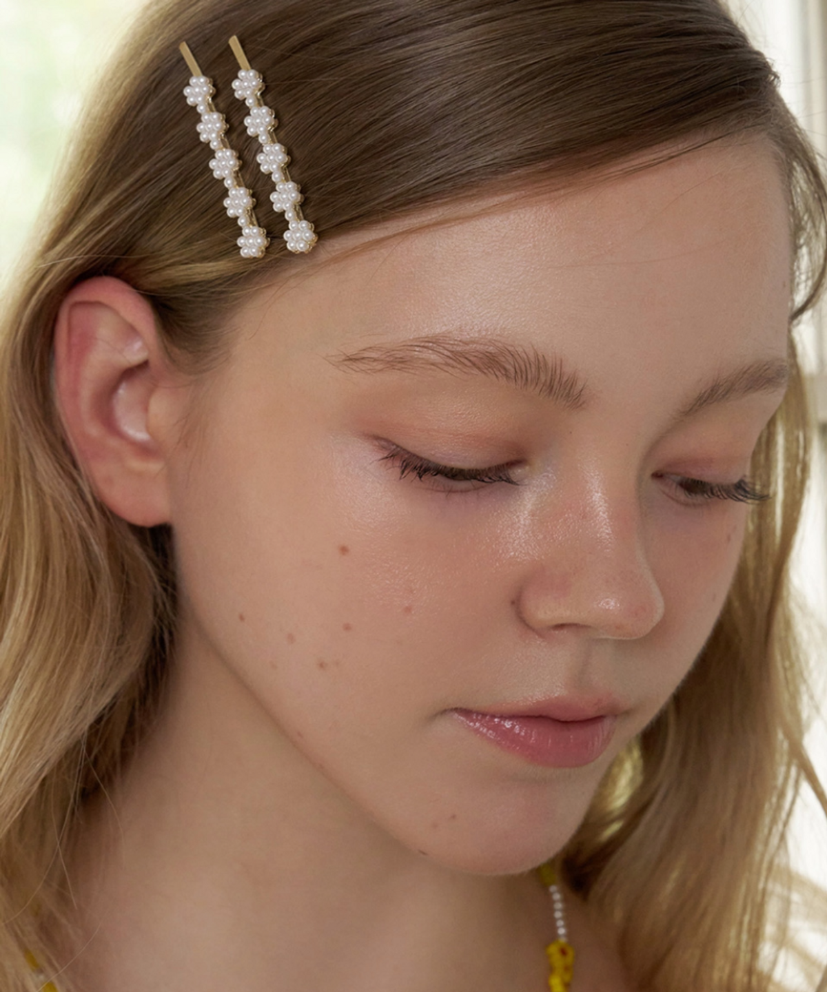 판타스틱 플래닛(FANTASTIC PLANET) [2SET] flower pearl hair pin