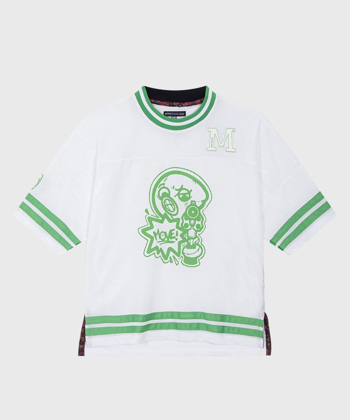 모빈스알(MOVINS.R) JUSTICE MESH TOP IVORY