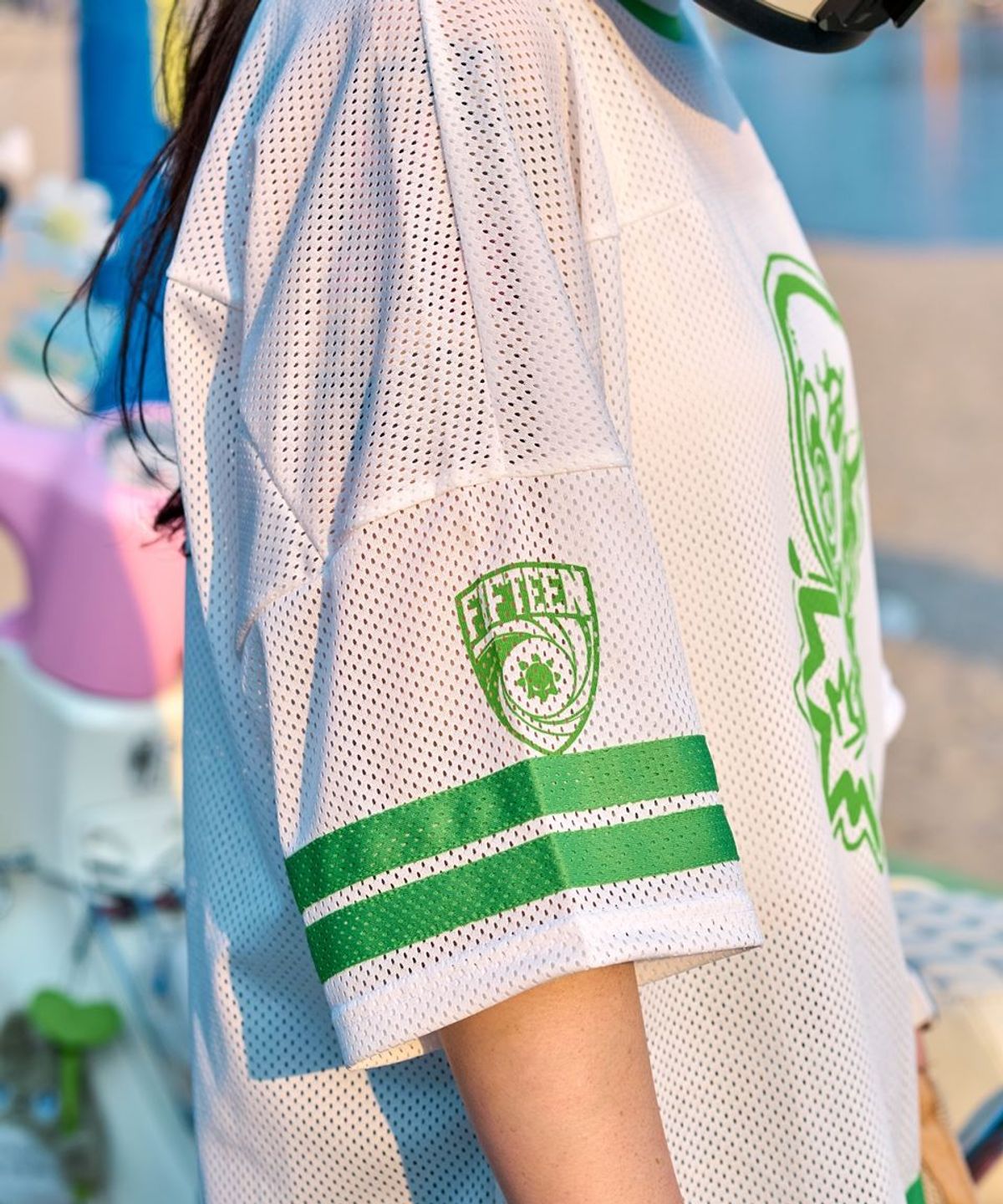 모빈스알(MOVINS.R) JUSTICE MESH TOP IVORY