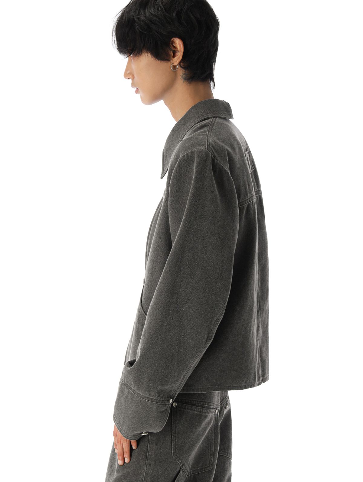 헤일로(HAIILO) Miled Work Jacket (Cement-charcoal)