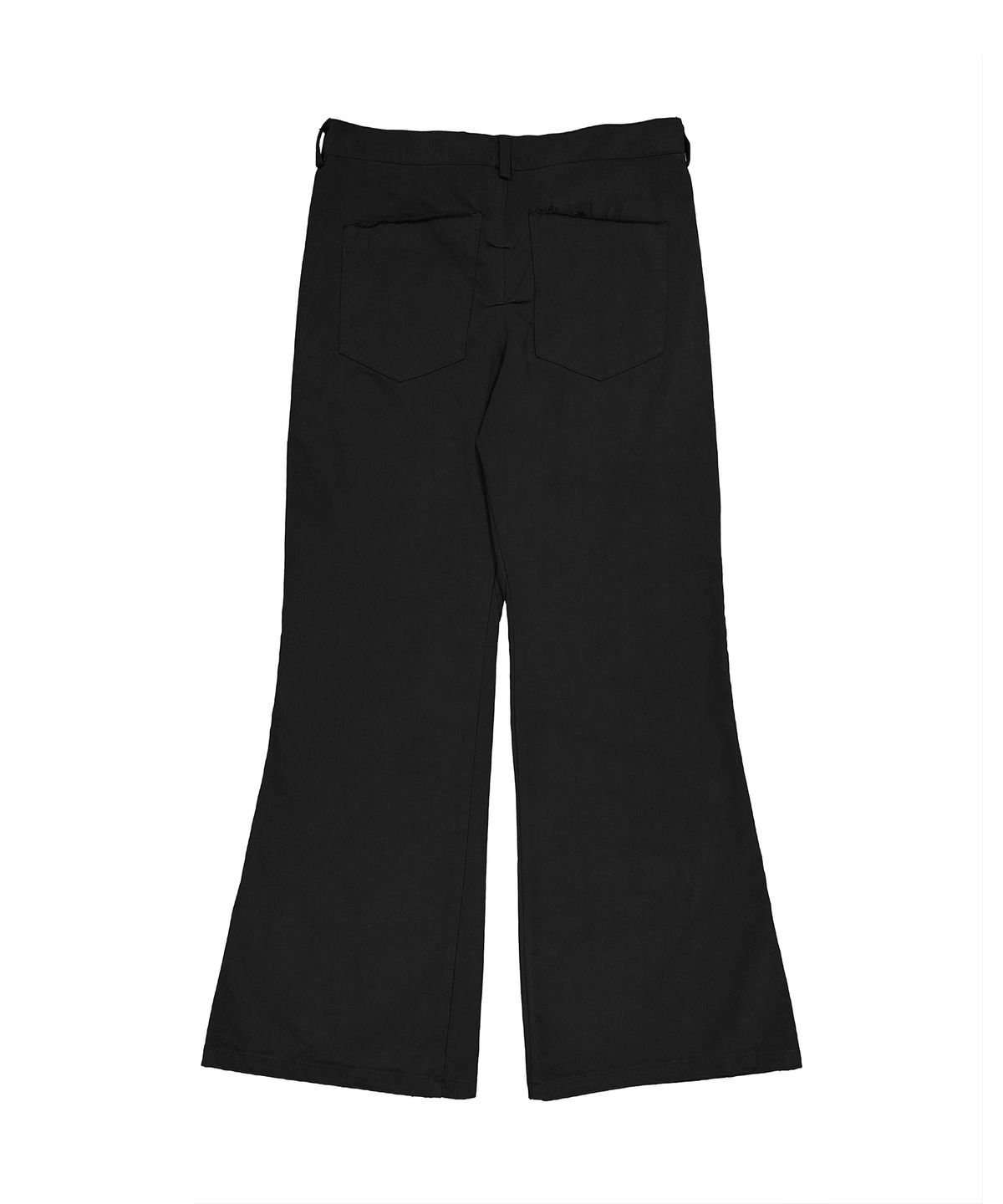 래크로프(LACKROPE) CARGO FLARED TROUSERS - BLACK
