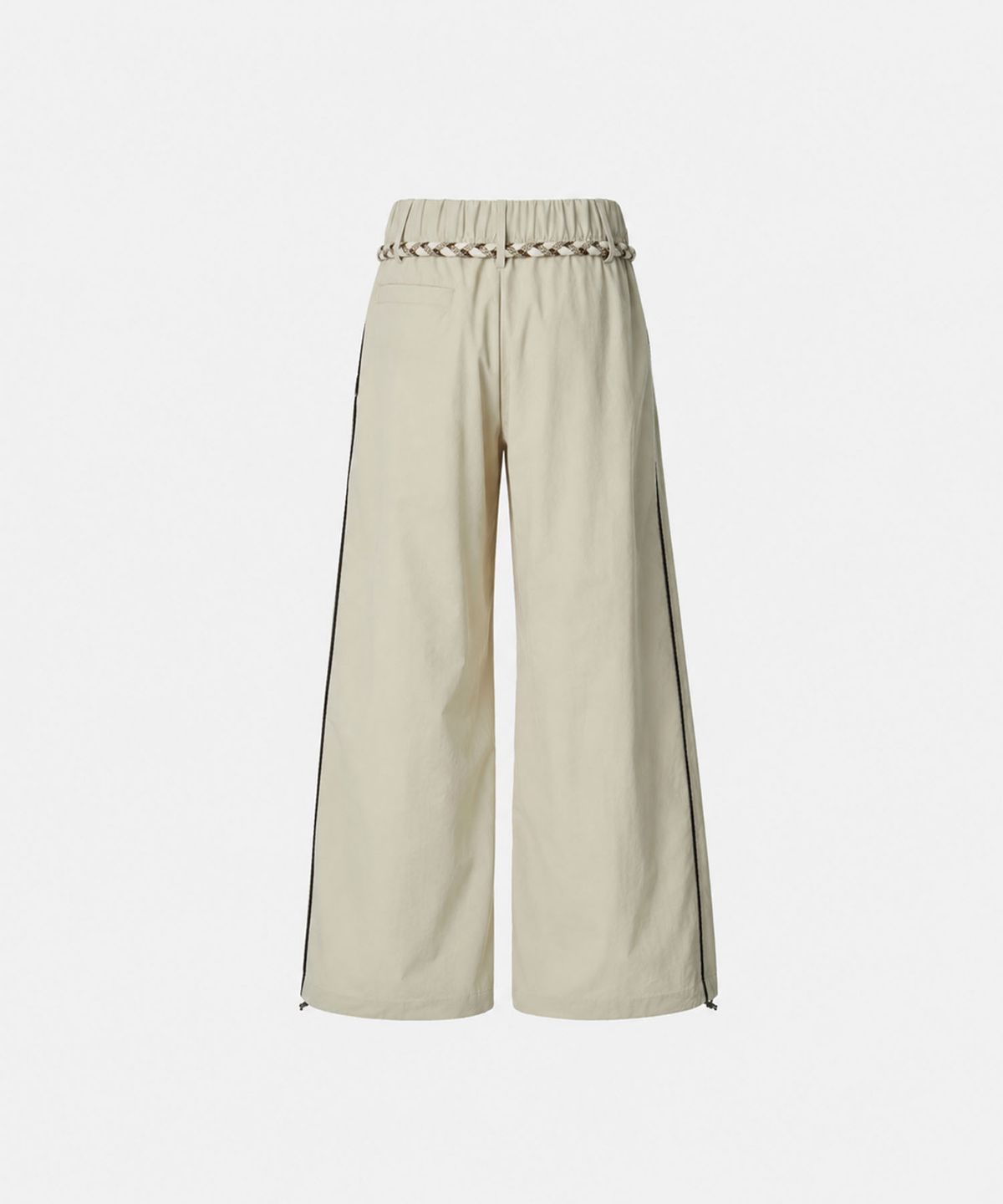 뉴얼린(NEWALRIN) Newalrin emblem nylon wide Pants Beige