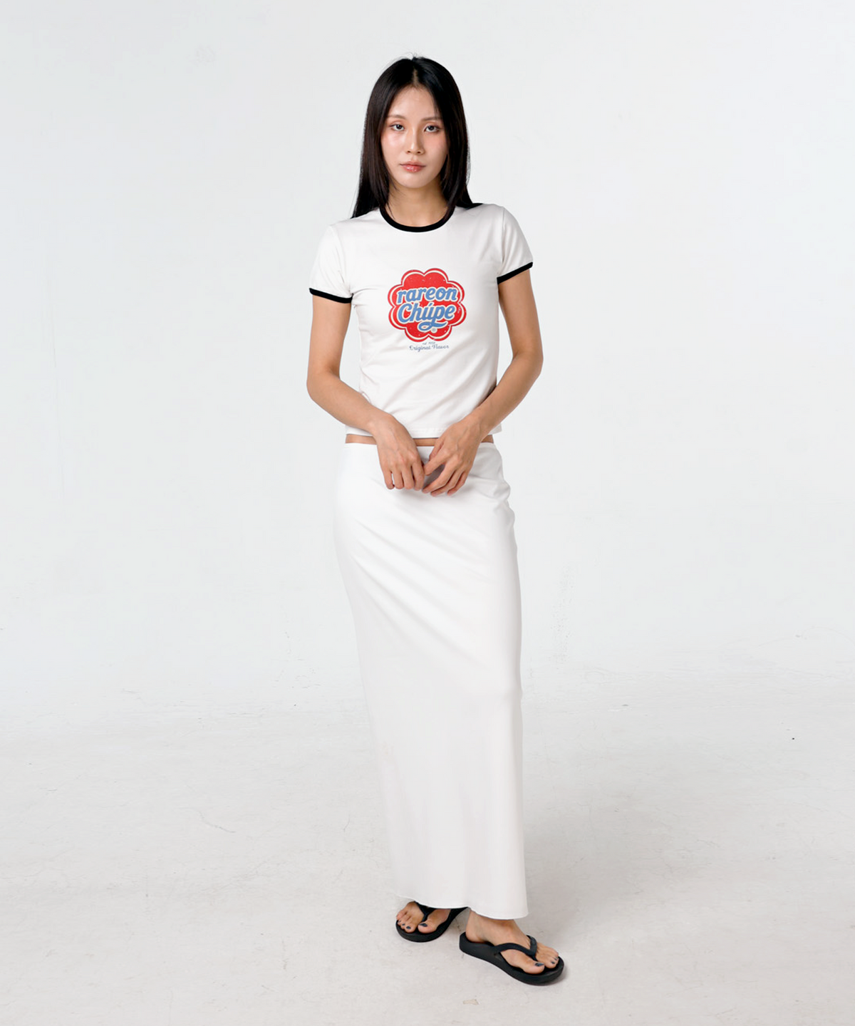 레어 온 레어(RARE ON RARE) Flavor Ringer t-shirts (black)