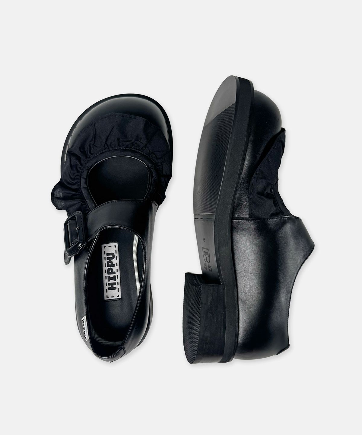 히푸(hippu) Lace Jane Shoes Black