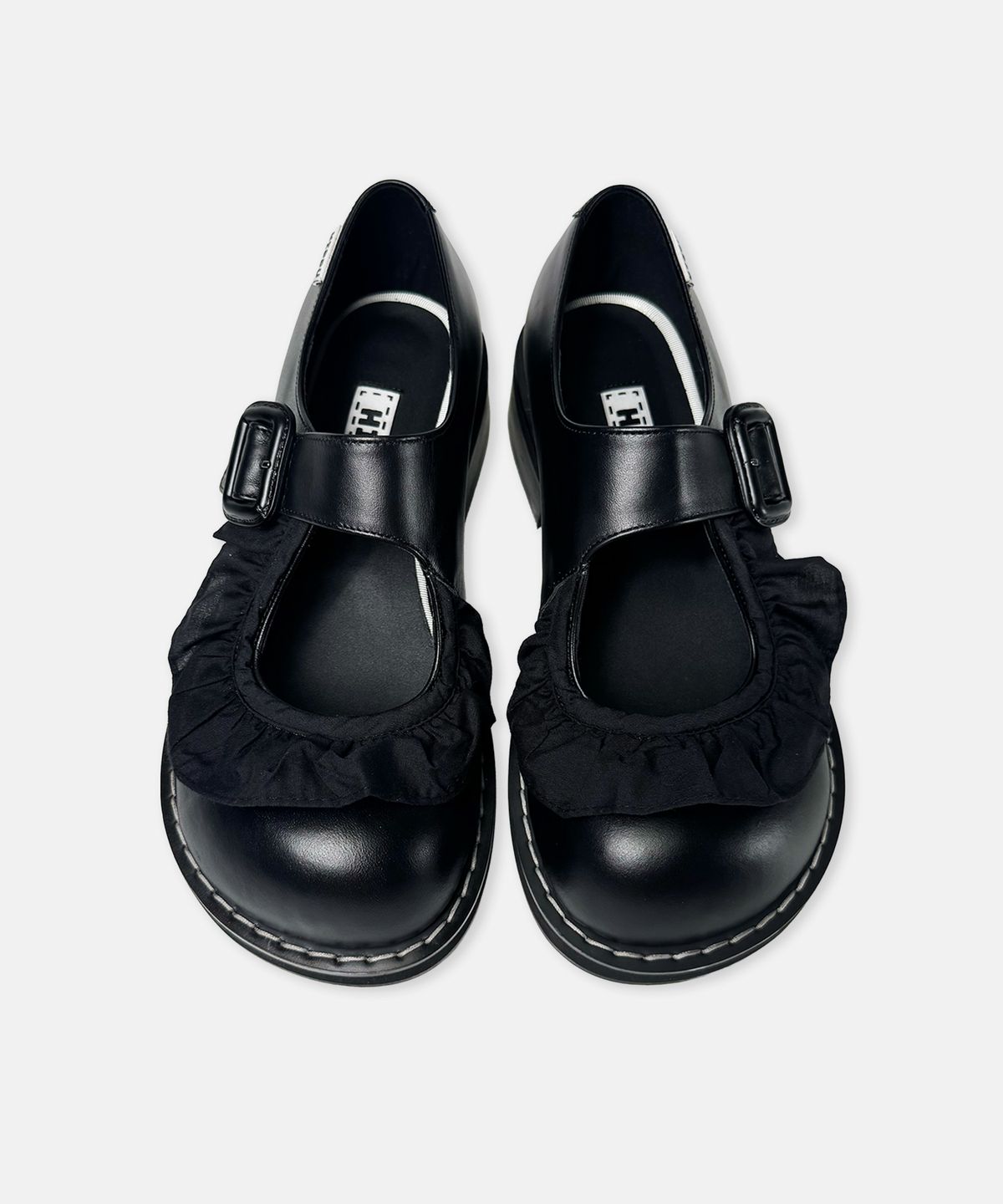 히푸(hippu) Lace Jane Shoes Black