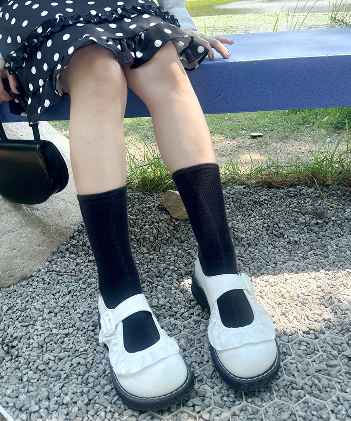 히푸(hippu) Lace Jane Shoes White