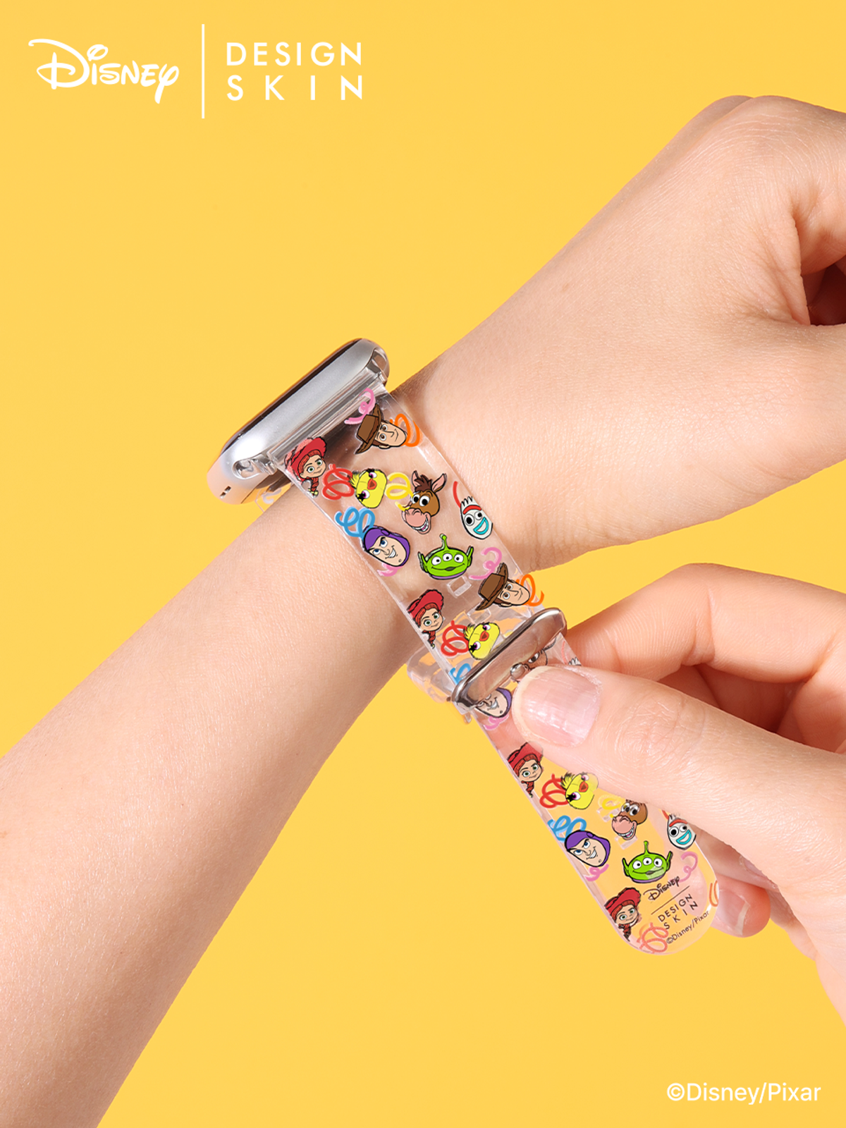 디자인스킨(DESIGNSKIN) [그래픽마켓] 애플워치 40mm 그래픽 스트랩-토이스토리/스프링 토이 페이스