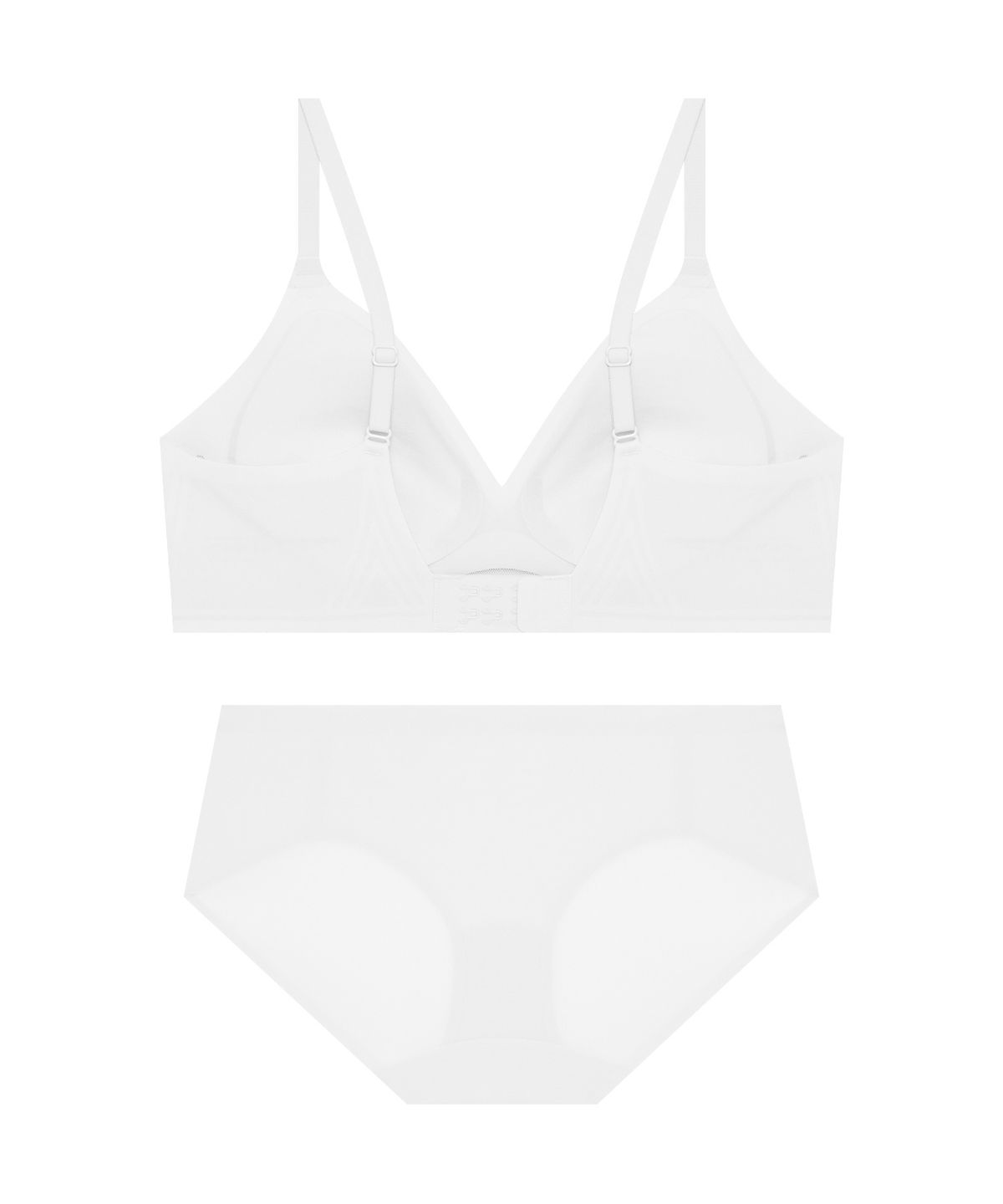 코데즈컴바인 이너웨어(CODES COMBINE INNERWEAR) 초경량 윈드메쉬 심리스 브라 팬티 세트_화이트