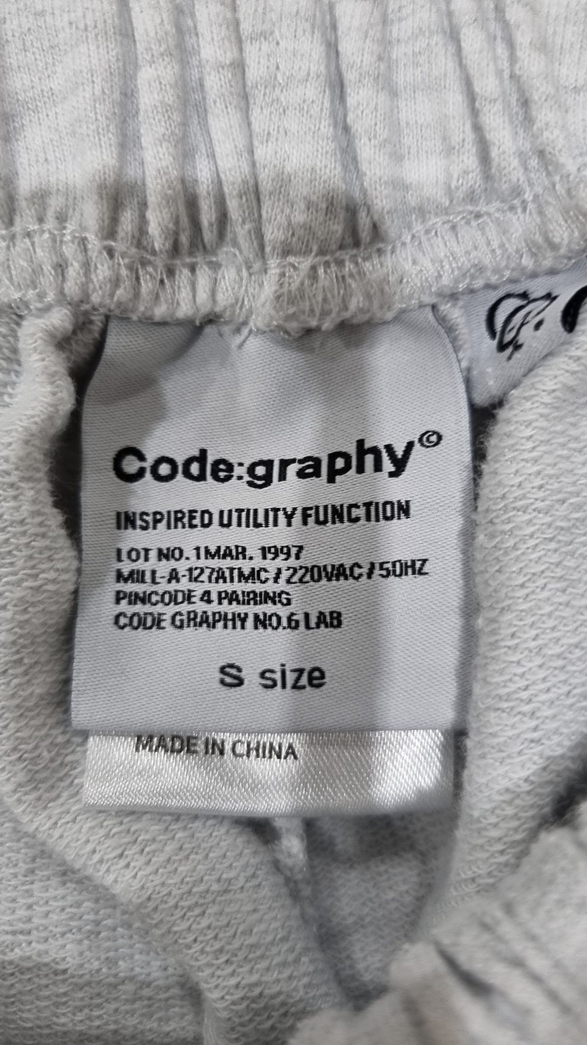 코드그라피(CGP) CGP 아치 로고 쇼츠_그레이 S