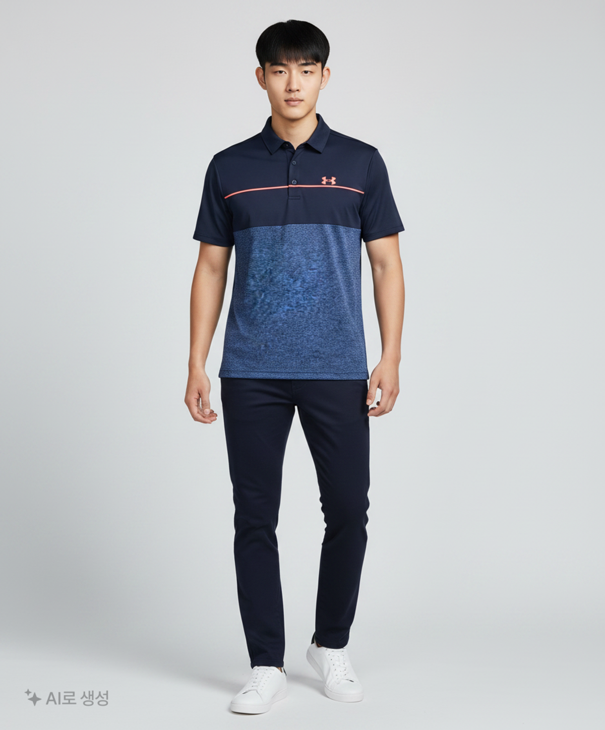 언더아머(UNDERARMOUR) 플레이오프 폴로 반팔티 (블랙) MD/M/M