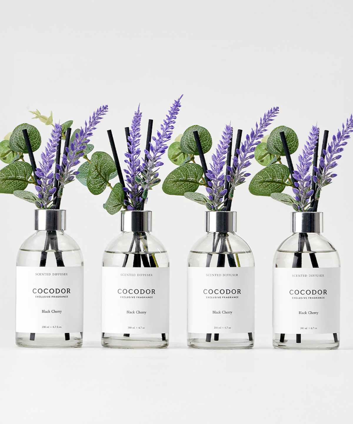 코코도르(COCODOR) 화이트라벨 디퓨저 200ml X 4개 + 데코스틱 X 4개