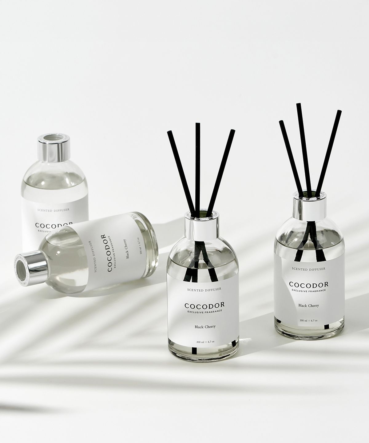 코코도르(COCODOR) 화이트라벨 디퓨저 200ml X 4개 + 데코스틱 X 4개
