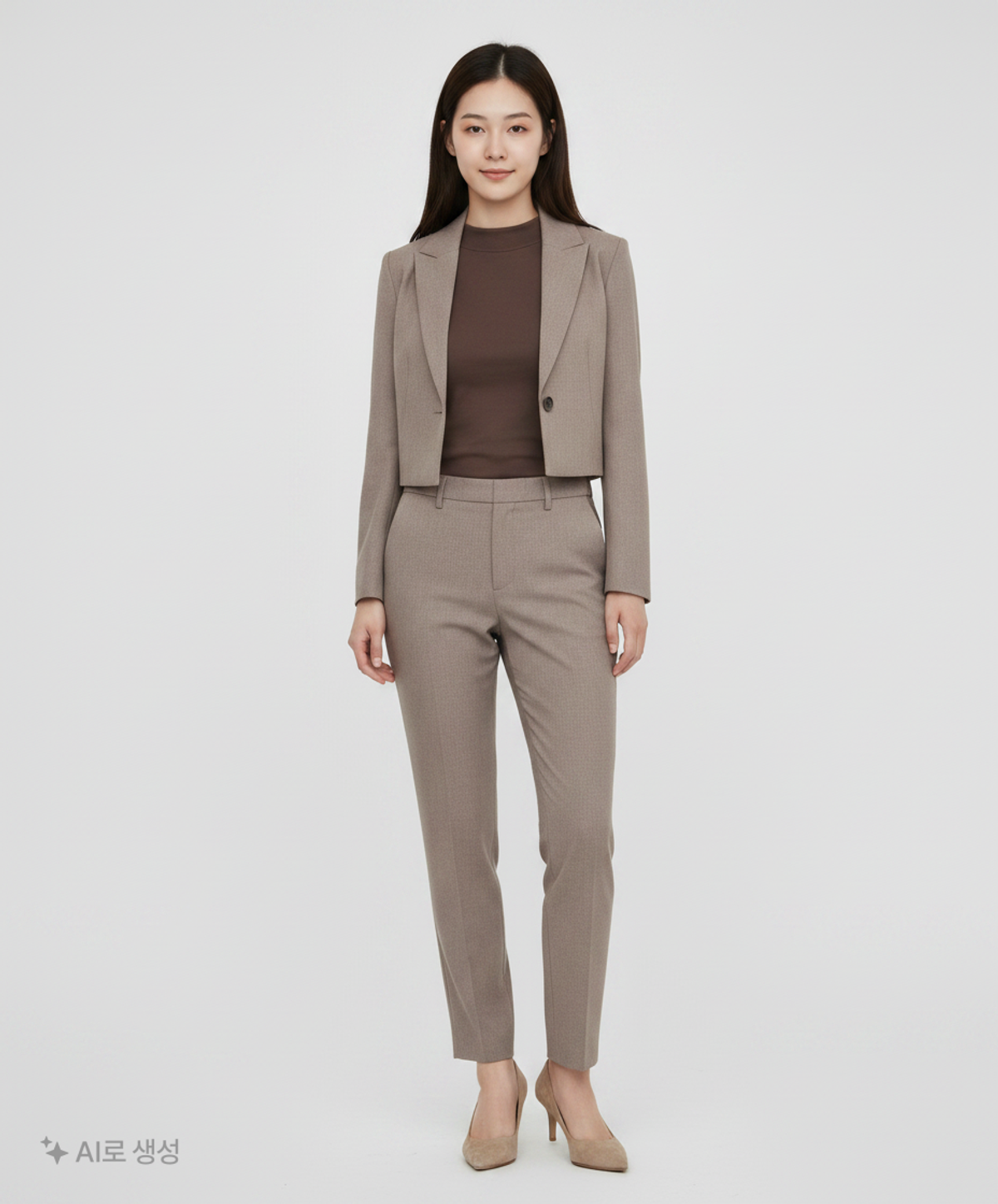 더니트컴퍼니(THEKNITCOMPANY) 22FW [SAINT YEAR] 캐시필 테이퍼드 슬랙스 [브라운] 28