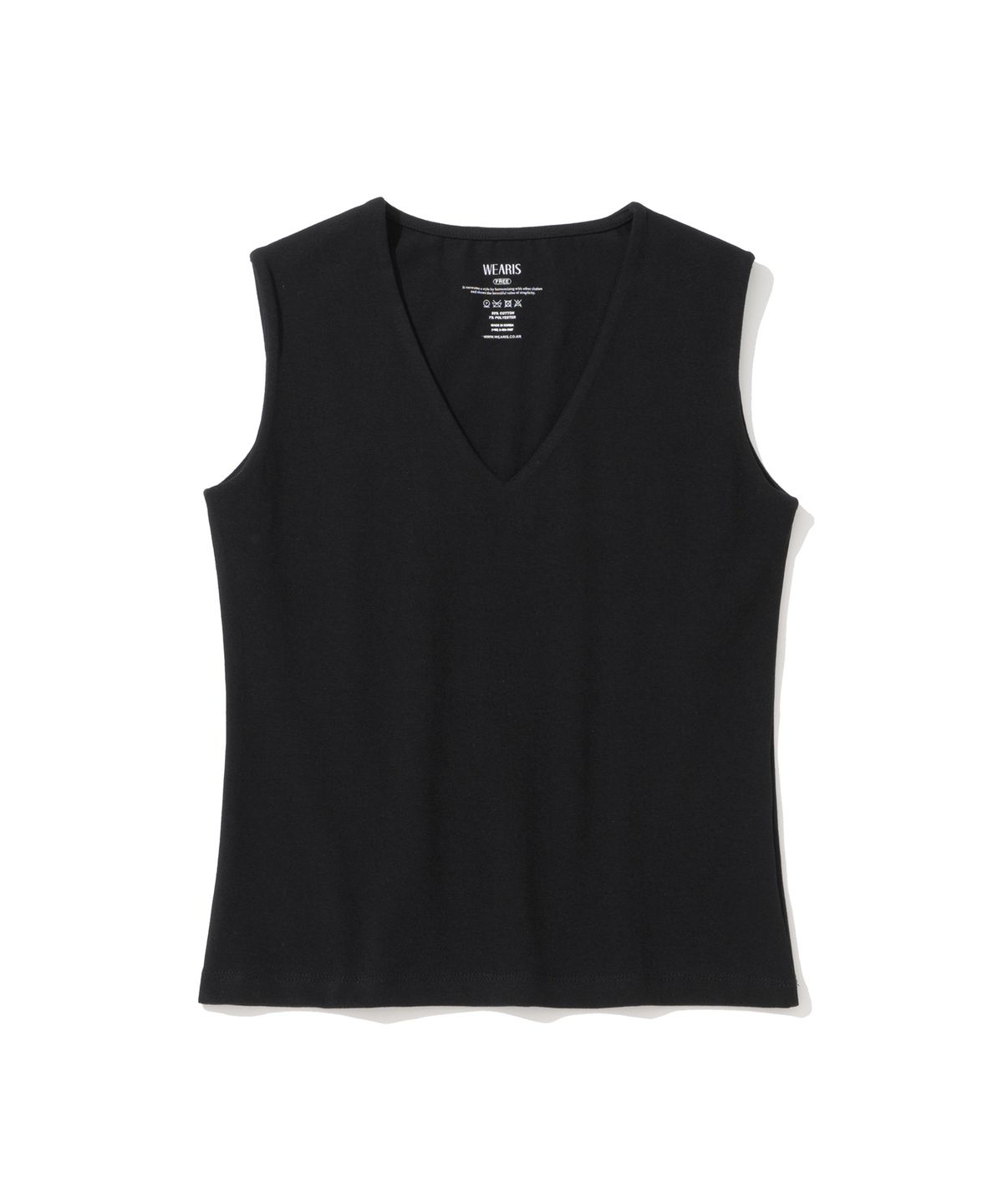 웨어리즈(WEARIS) V넥 슬리브리스