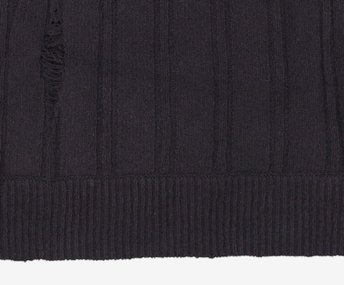 엠엠지엘(MMGL) DISTRESSED SWEATER (BLACK) 2