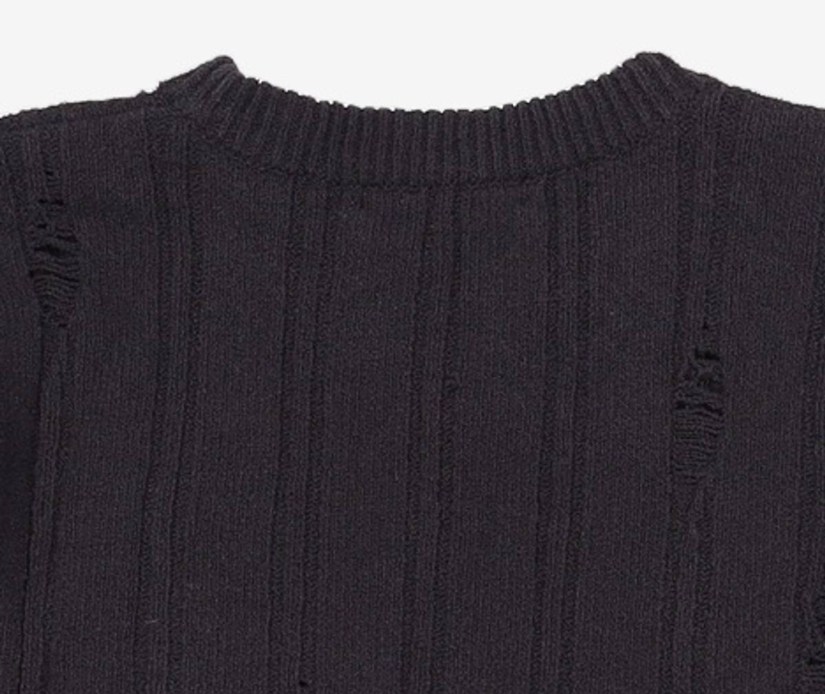 엠엠지엘(MMGL) DISTRESSED SWEATER (BLACK) 2