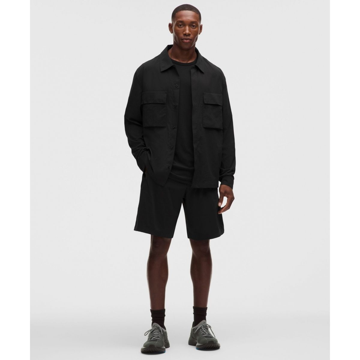룰루레몬(LULULEMON) 언셰이큰 롱슬리브 칼라드 셔츠  BLK