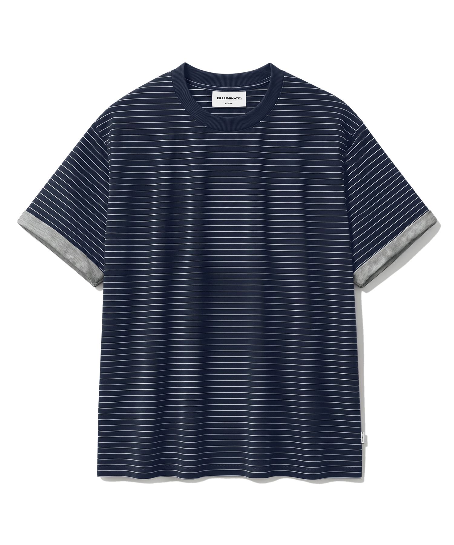 데일리 롤업 레이어드 ST 크롭 티셔츠-3Color source detail 12