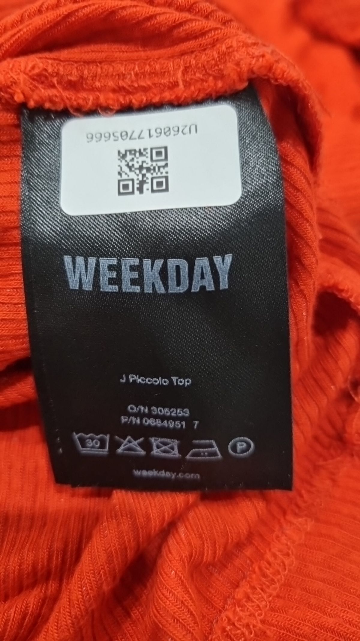 위크데이(WEEKDAY) 반소매 티셔츠 L