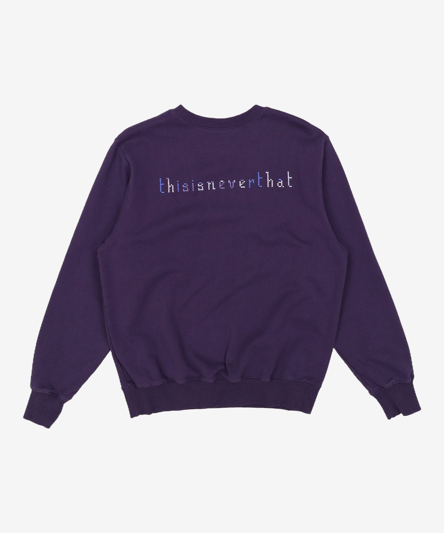 [美品][希少カラー]thisisneverthat 紫　ネイビー　スウェット USED] 디스이즈네버댓(THISISNEVERTHAT) 맨투맨/스웨트셔츠 M - 사이즈