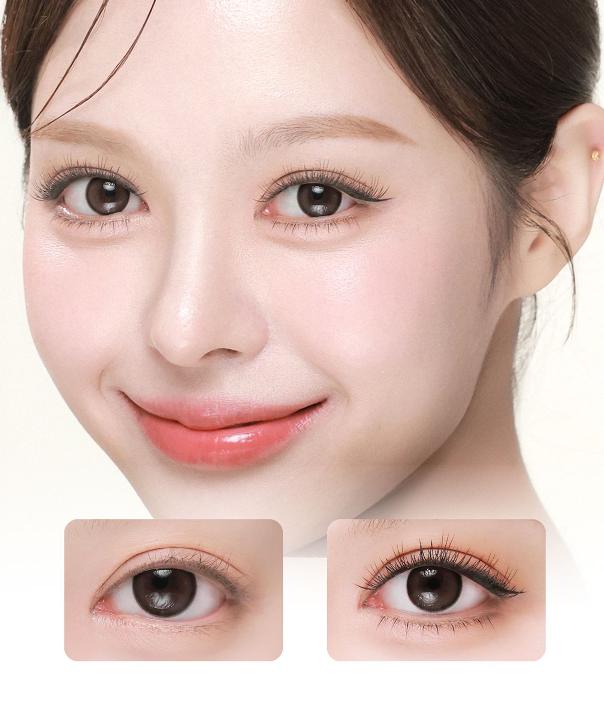 꽁래쉬(KKONGLASH) [2PACK]꽁래쉬 노글루 속눈썹 숏/롱/믹스