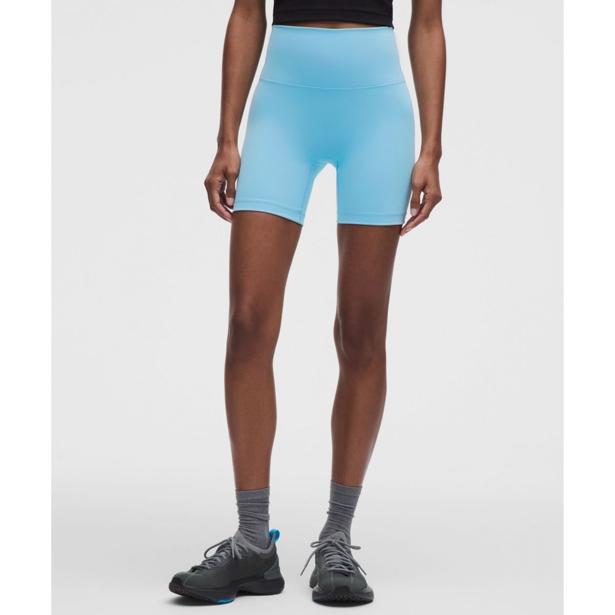 룰루레몬(LULULEMON) 원더 트레인 노라인 하이라이즈 쇼츠 6inch  SEAF