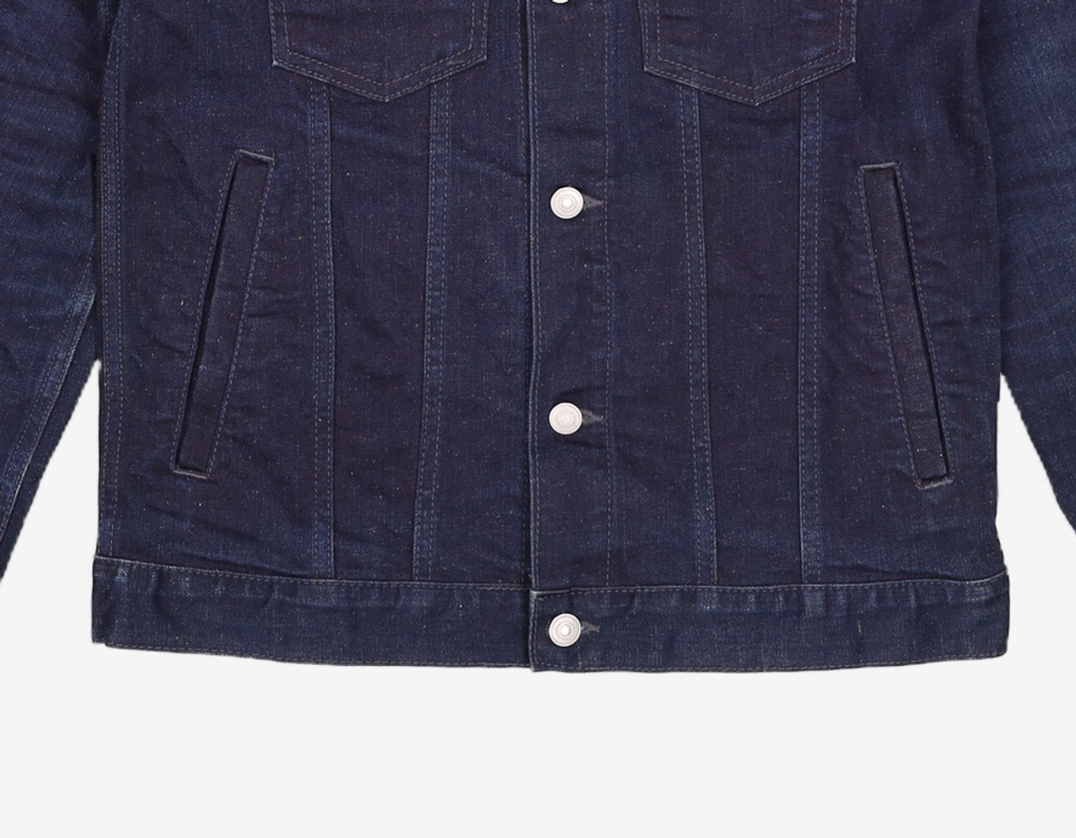 페이퍼리즘(PAPERISM) NEP DEEP INDIGO RAW TRUCKER JACKET L