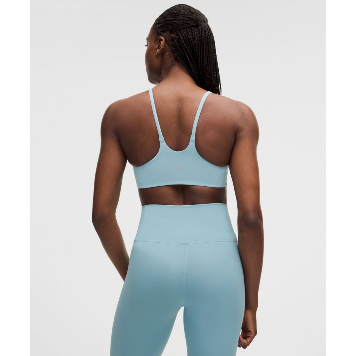 룰루레몬(LULULEMON) 원더 트레인 스트래피 레이서 브라 *라이트 서포트, C D컵  SEAF