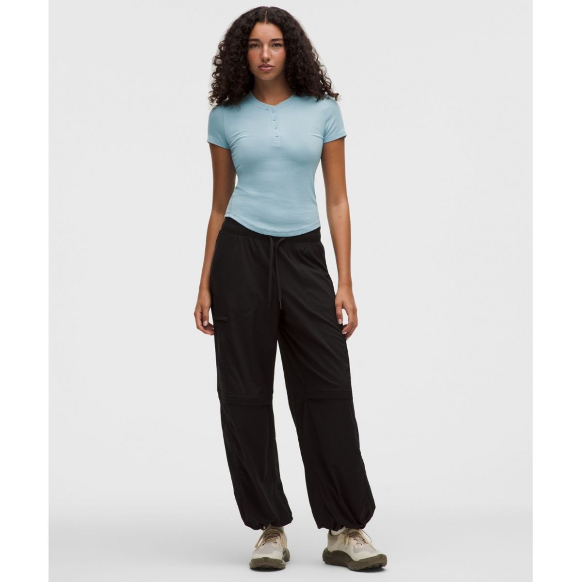룰루레몬(LULULEMON) 홀드 타이트 숏슬리브 헨리  SEAF