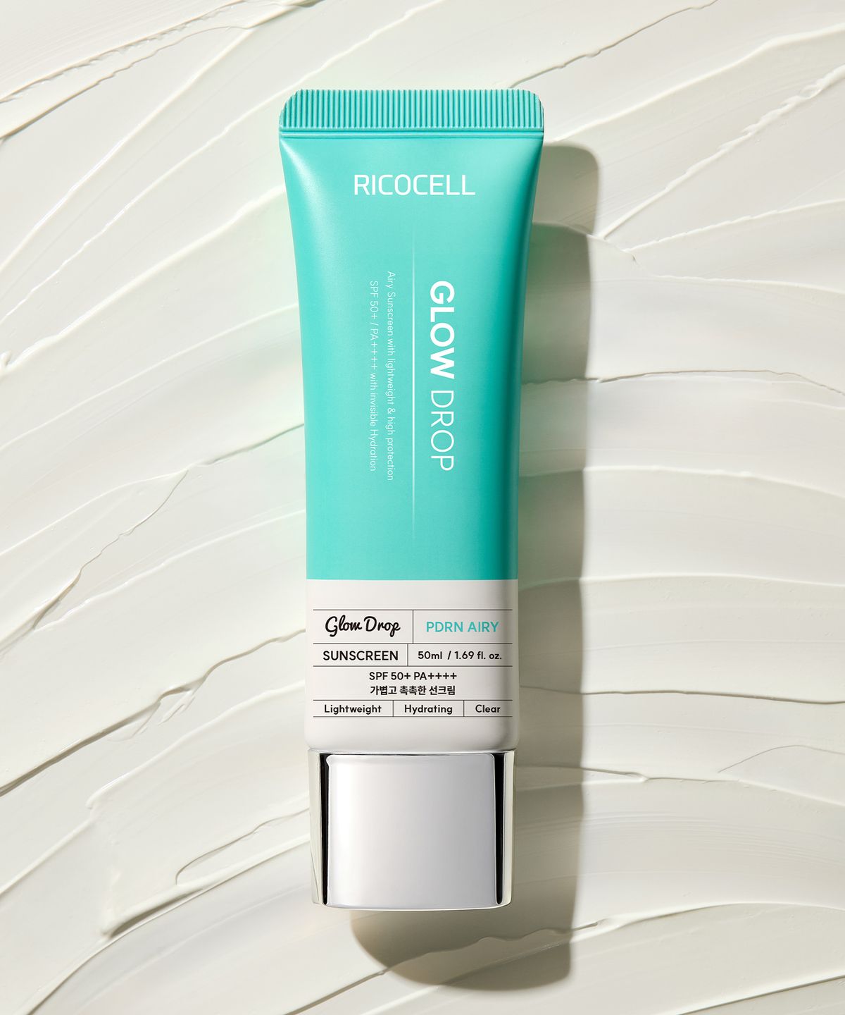 리코셀(RICOCELL) 리코셀 글로우 드롭 PDRN 에어리 선크림 50ml 2개