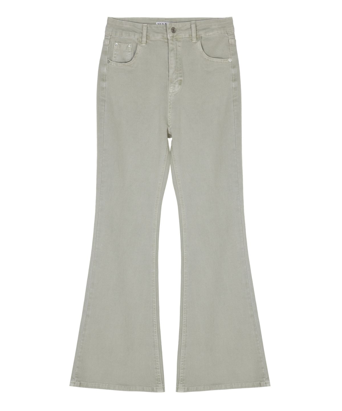 닉앤니콜(NICK&NICOLE) VINTAGE WASH BOOTCUT DENIM PANTS_KHAKI
