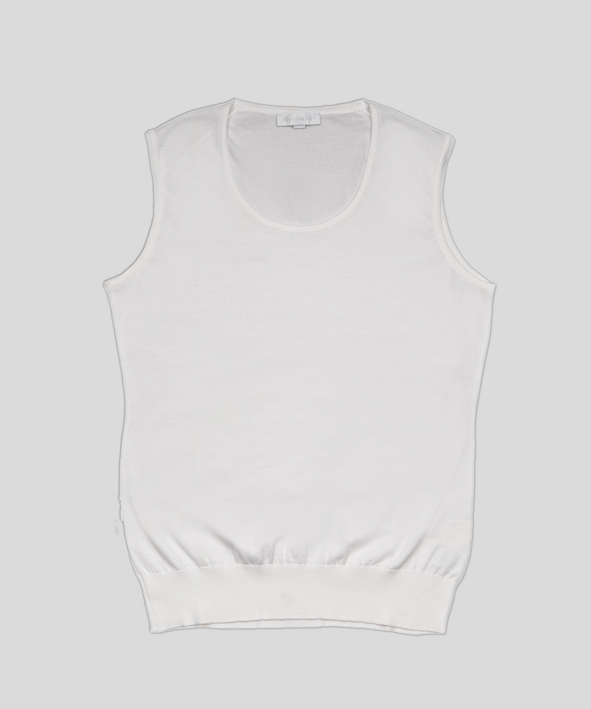 존 스메들리(JOHN SMEDLEY) SAIL Classic Round-Neck Sleeveless Sea Island Cotton Knit Heritage 7 Colors