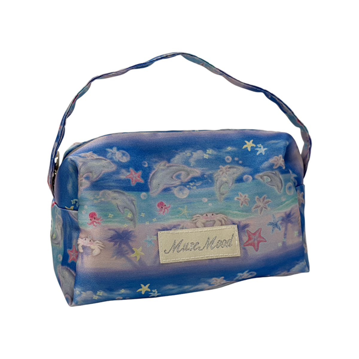 뮤즈무드(MUSEMOOD) Dolphin Beach hand bag pouch (핸드파우치백)