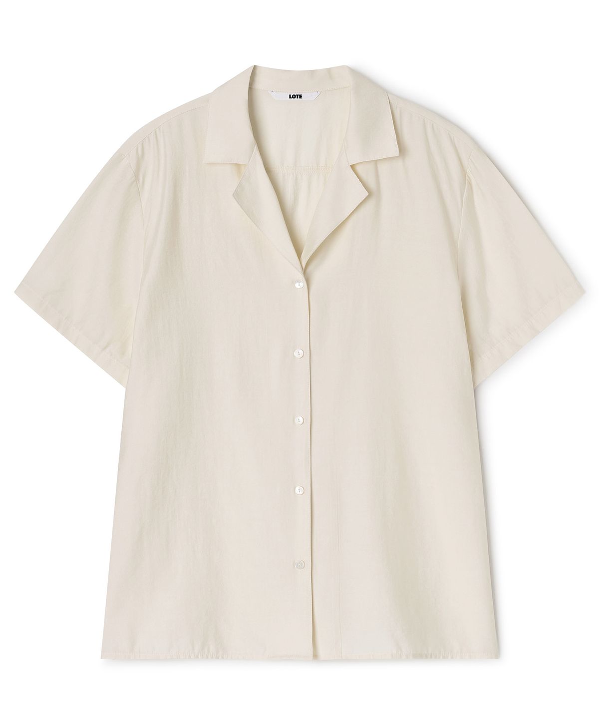 로트(LOTE) Fluid Open Collar Shirt_2 Color