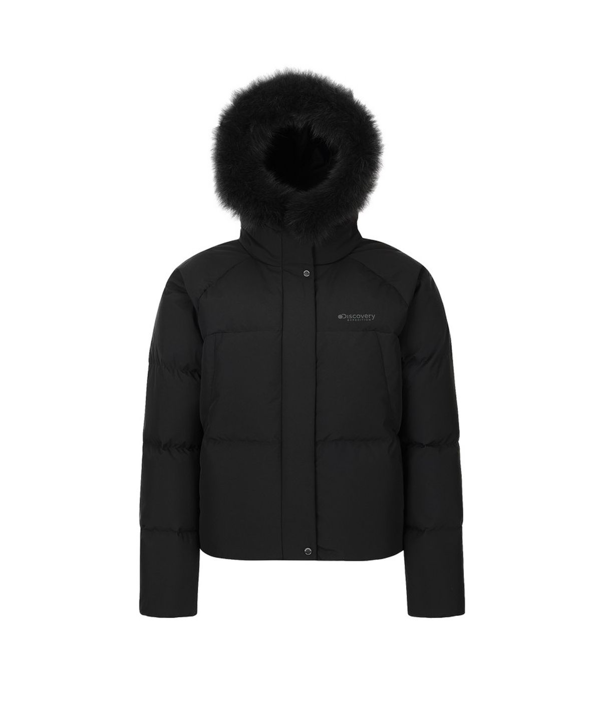 디스커버리 익스페디션(DISCOVERY EXPEDITION) 여성 켈리 구스다운 숏패딩 (BLACK)