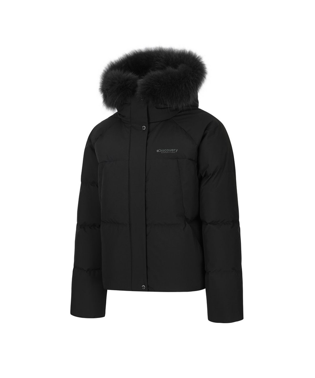디스커버리 익스페디션(DISCOVERY EXPEDITION) 여성 켈리 구스다운 숏패딩 (BLACK)