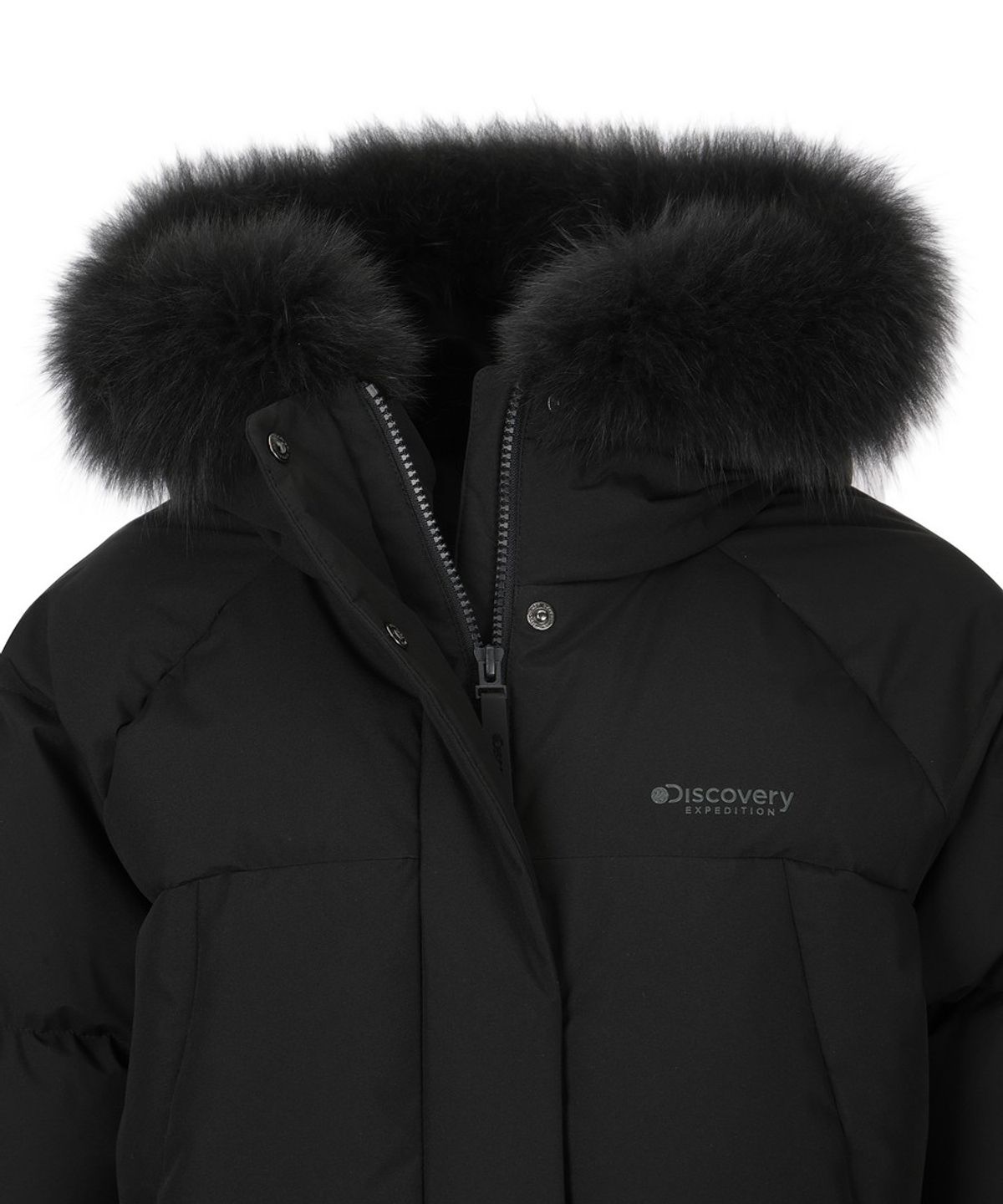 디스커버리 익스페디션(DISCOVERY EXPEDITION) 여성 켈리 구스다운 숏패딩 (BLACK)