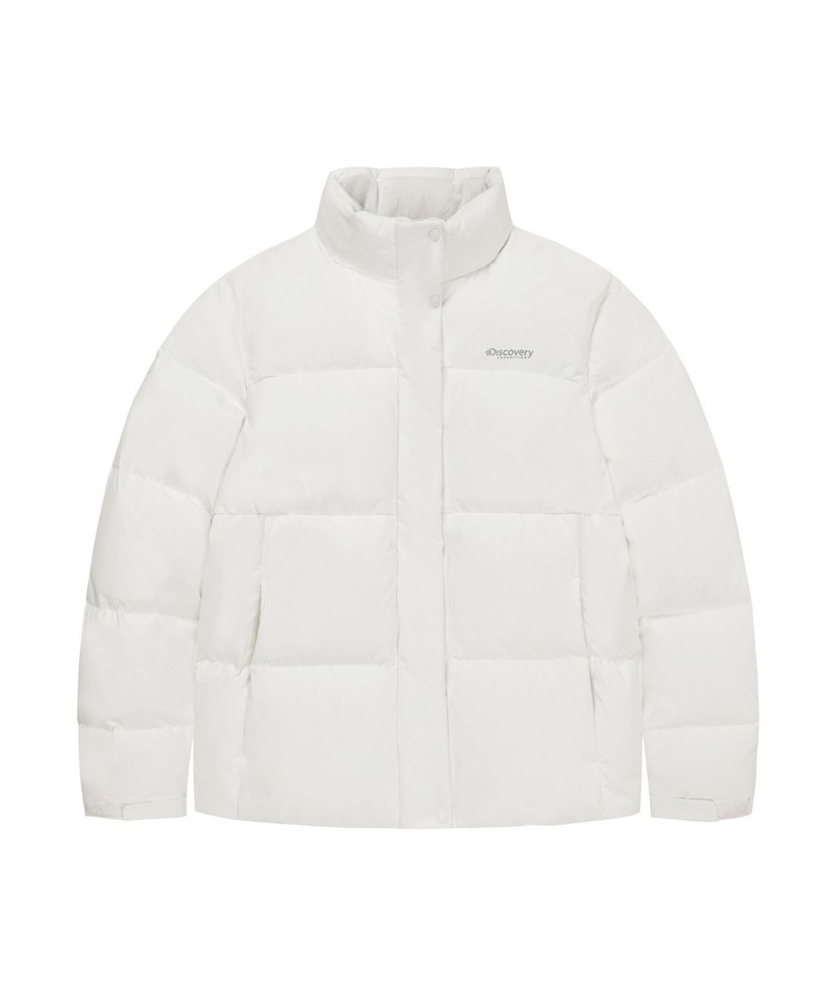디스커버리 익스페디션(DISCOVERY EXPEDITION) 여성 레스터G 하이넥 구스다운 숏패딩 (CREAM)