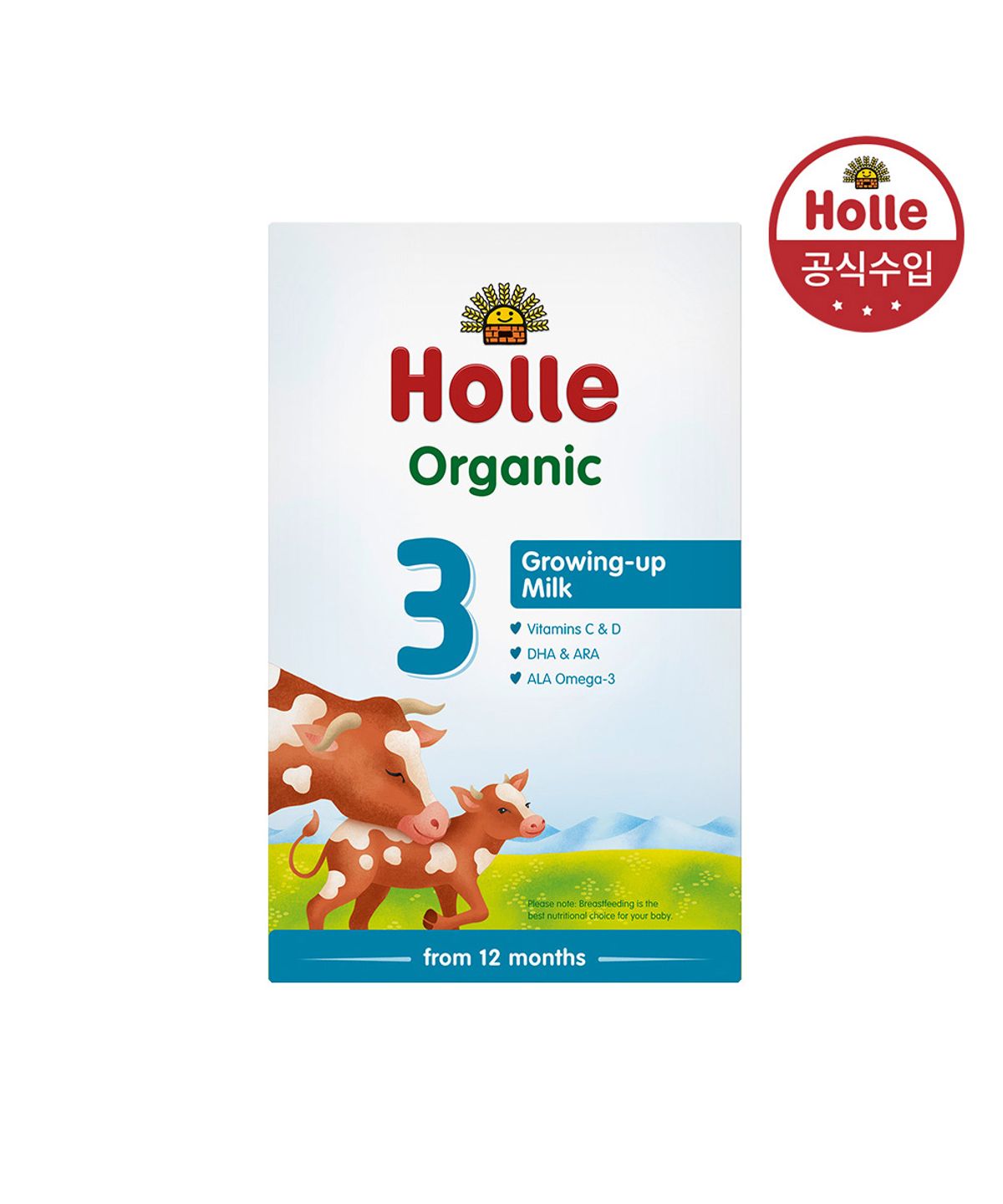 홀레(HOLLE) [홀레] 유기농 분유 3단계 (12개월 부터) 500g, 1개