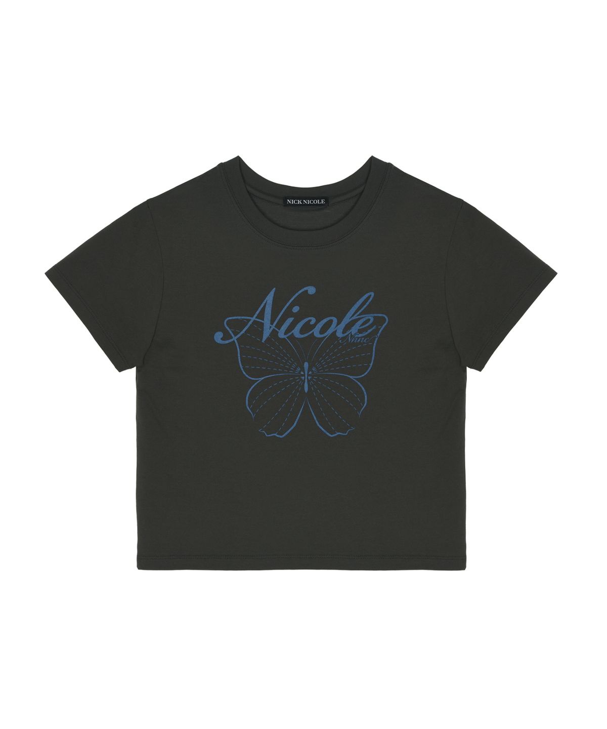 닉앤니콜(NICK&NICOLE) NICOLE BUTTERFLY CROP TOP_CHARCOAL BLUE
