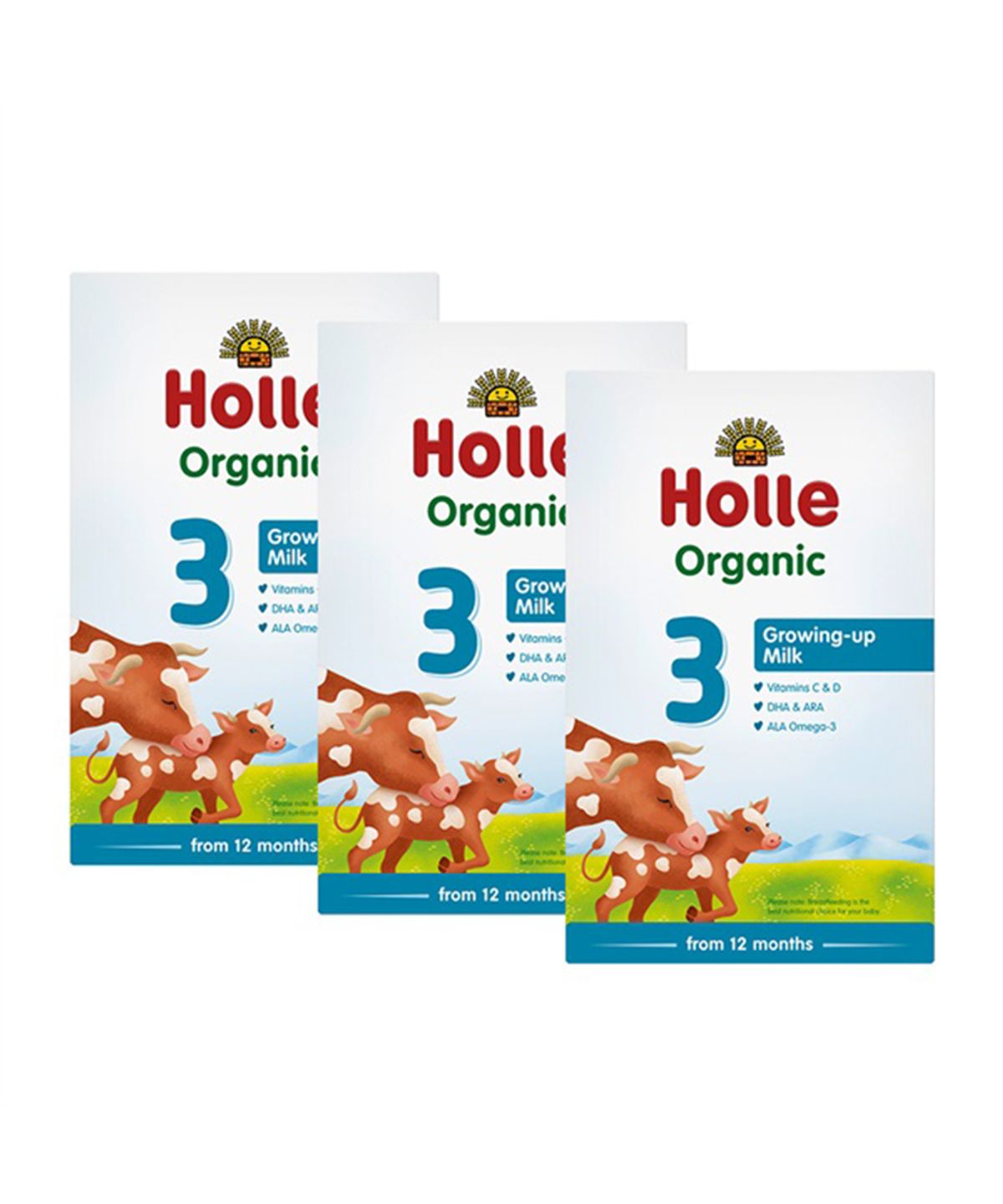 홀레(HOLLE) [홀레] 유기농 분유 3단계 3개세트 (12개월 부터) 500g, 3개