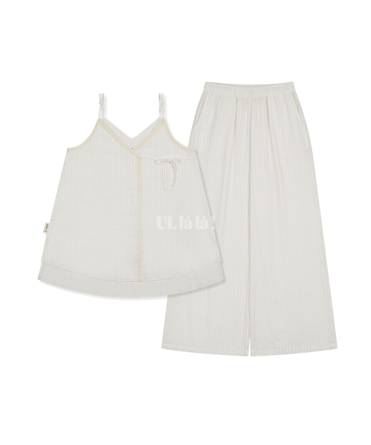 울랄라파자마(ULLALA PAJAMAS) 아브 나시 투피스 아이보리 (21수)
